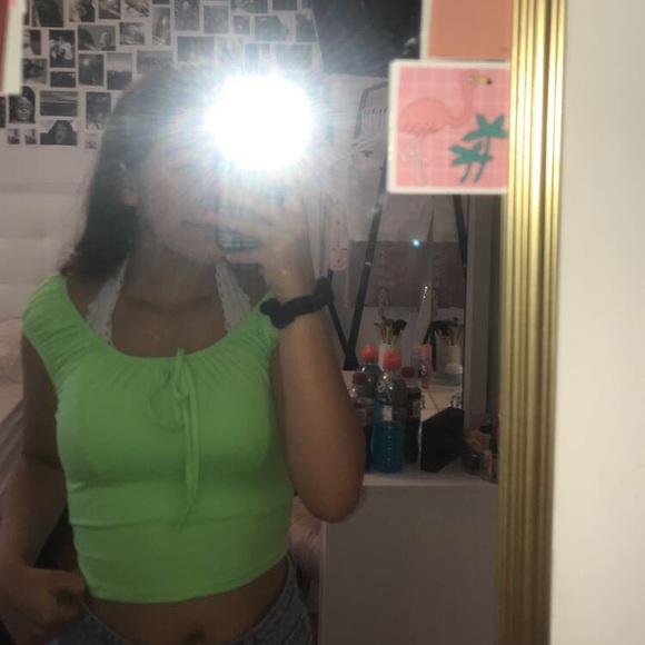 neon green top - Picture 3 of 3